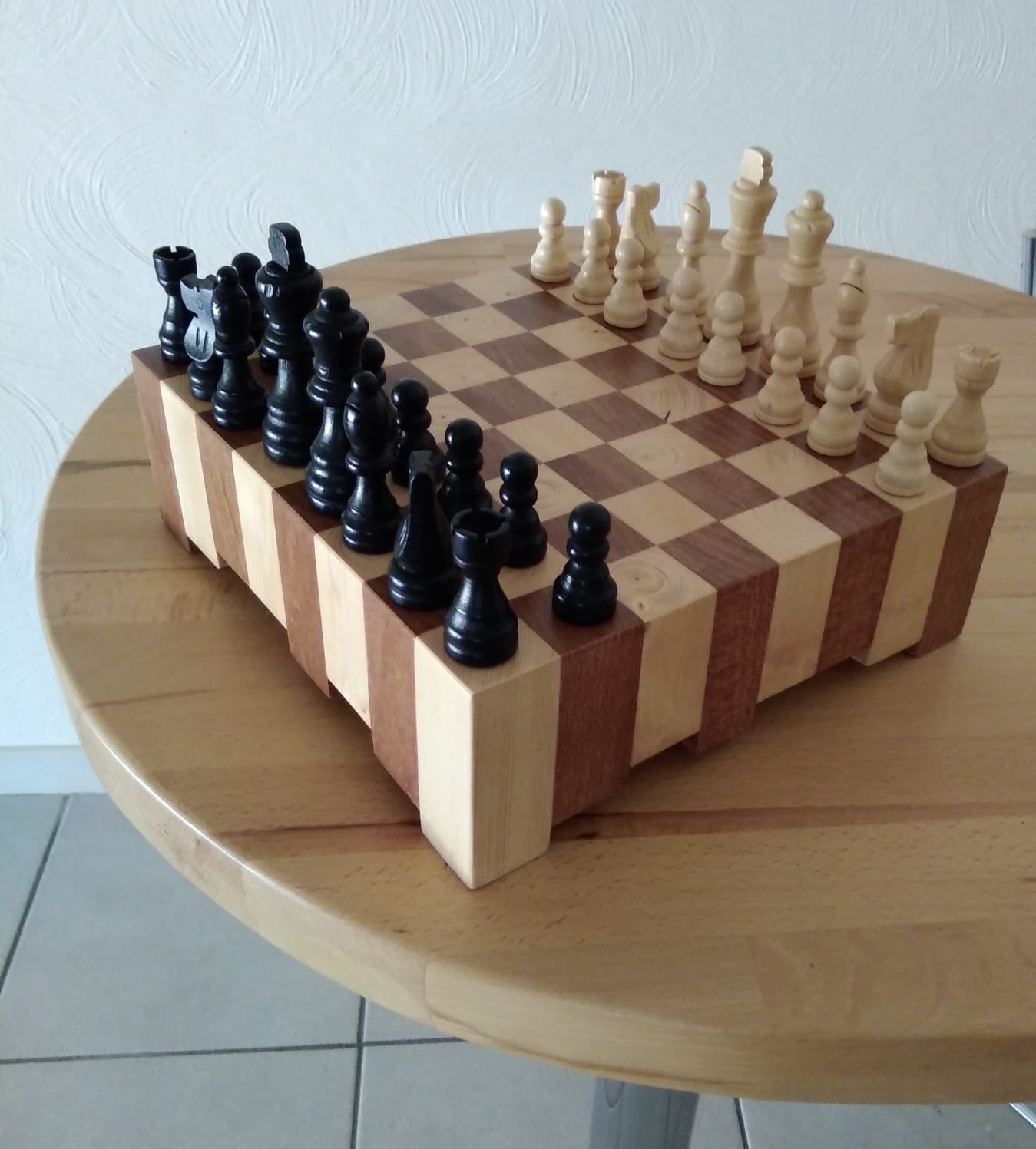 Objet en bois: Jeu d'Echecs